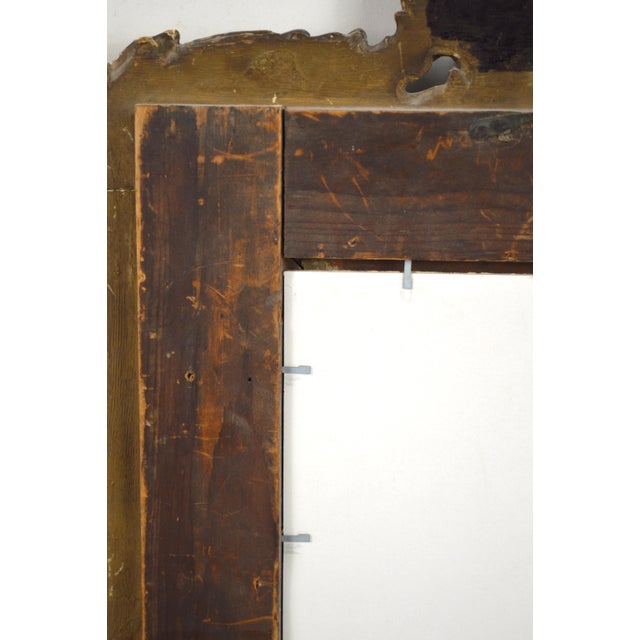 Late 18th Century Very Fine Antique 18th C Italian Carved Giltwood Mirror For Sale - Image 5 of 5