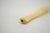 Cream Vintage Hand Carved Bone Cigarette Holder Stick High Relief Foliate Flowers 4" For Sale - Image 8 of 11