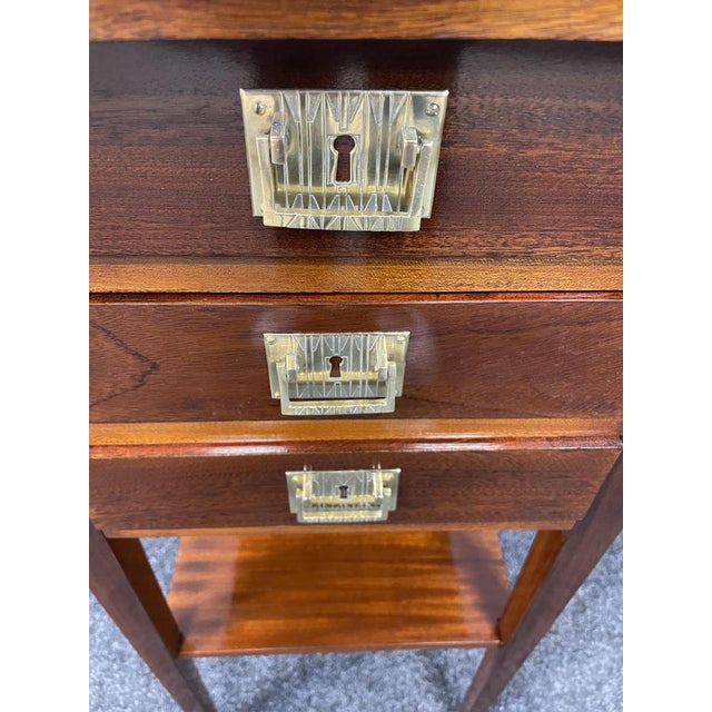 Art Nouveau Side Table with Three Drawers, Vienna, 1910s For Sale - Image 5 of 6