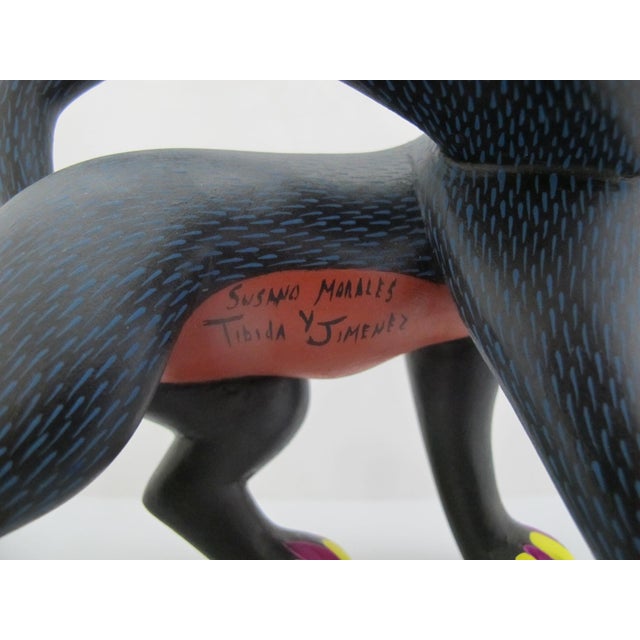 Oaxacan Alebrije Turning Fox Wood Carving Mexican Folk Art Figure Sculpture For Sale - Image 14 of 14