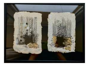 Nina Narimanishvili, Inside Out 5, 2019, Mixed Media on Handmade Paper