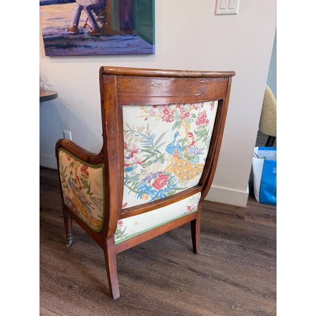 Late 19th Century Vintage French Louis XVI Armchair For Sale - Image 5 of 11