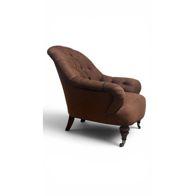 2000 - 2009 Ralph Lauren Button Back Library Chair For Sale - Image 5 of 8