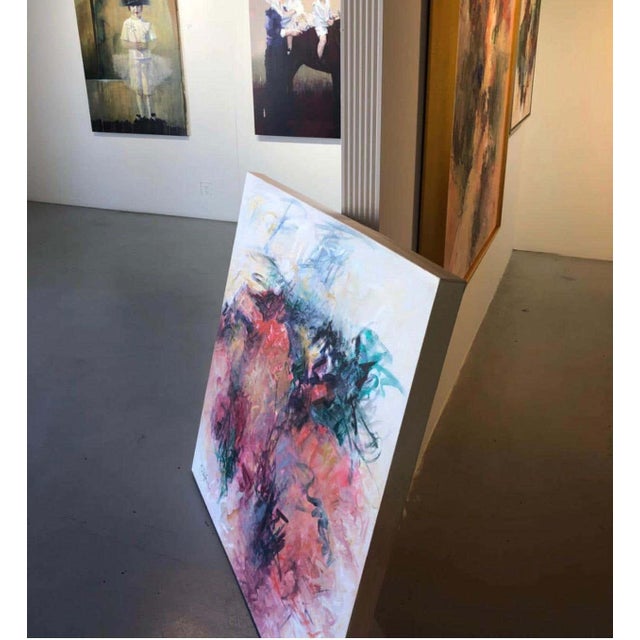 Mary Lou Siefker, Acrylic on Canvas Titled: To Jump and Run and Play. For Sale - Image 10 of 10