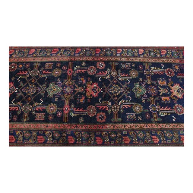 1940s Old Persian Bijar Runner Rug 3’6″ X 16’0″ For Sale In Dallas - Image 6 of 11
