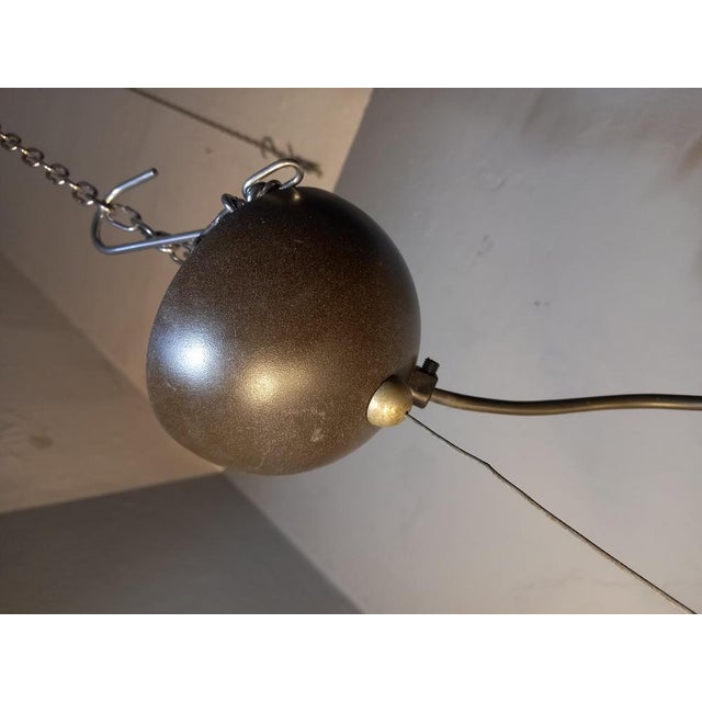 1960s Chandelier Model UFO in Opaline Glass by Roberto Pamio for Leucos, 1960s For Sale - Image 5 of 9