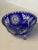 This is a beautiful, unique cobalt blue leaded crystal bowl with scalloped edges. This exquisite piece measures...