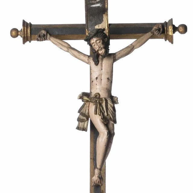 Portuguese Crucified Jesus Christ, 17th Century For Sale - Image 4 of 6