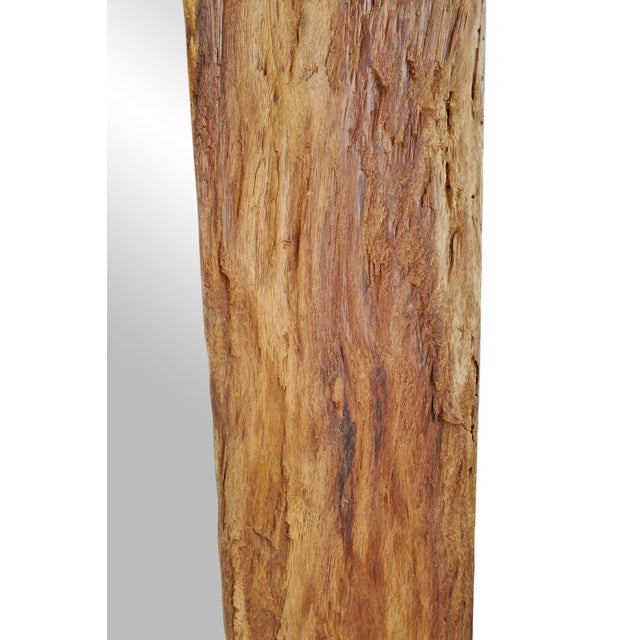 Late 20th Century Vintage Salvaged Teak Full Length Mirror For Sale - Image 5 of 7