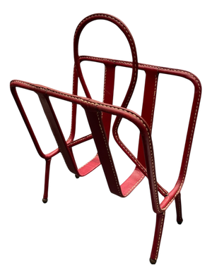 Magazine Rack by Jacques Adnet, 1950s