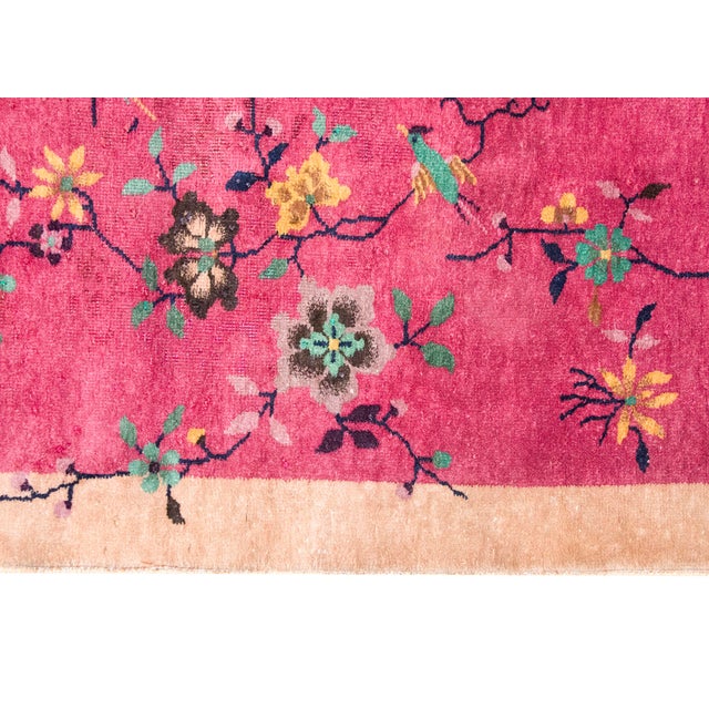 1930s Early 20th Century Chinese Art Deco Rug For Sale - Image 5 of 13