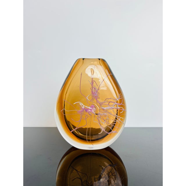 Model 8316 Art Glass Vases & Ashtray Collection by Petr Hora for Škrdlovice, Czechoslovakia, 1983, Set of 3 For Sale - Image 13 of 18