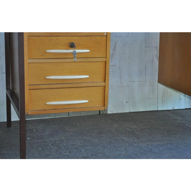 1960s Mid-Century Hungarian Desk For Sale - Image 5 of 9