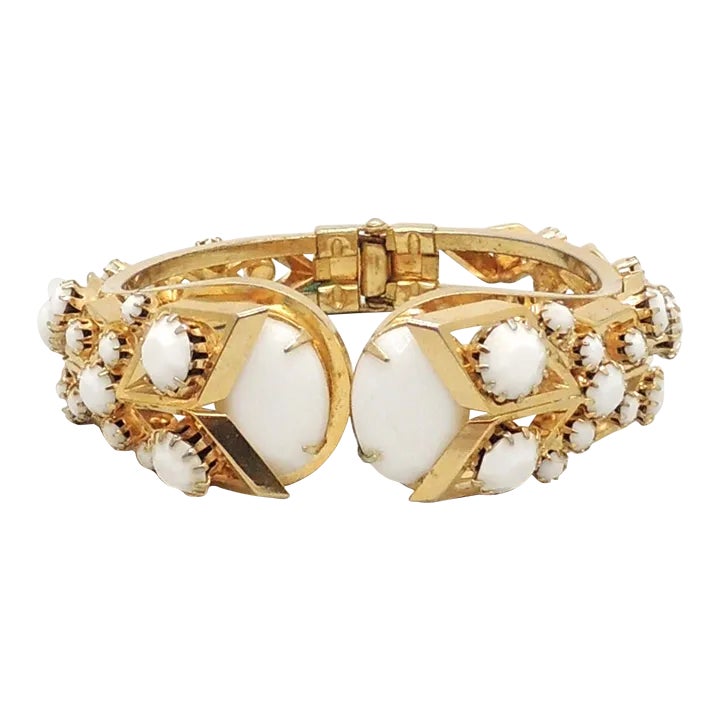Vintage 1960s 14k Yellow Gold and Gemstone Slide Charm