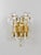 Gold Mid-Century Gilt Brass and Crystal Icicle Glass Scone attributed to J. T. Kalmar for Kalmar, 1970s For Sale - Image 8 of 18