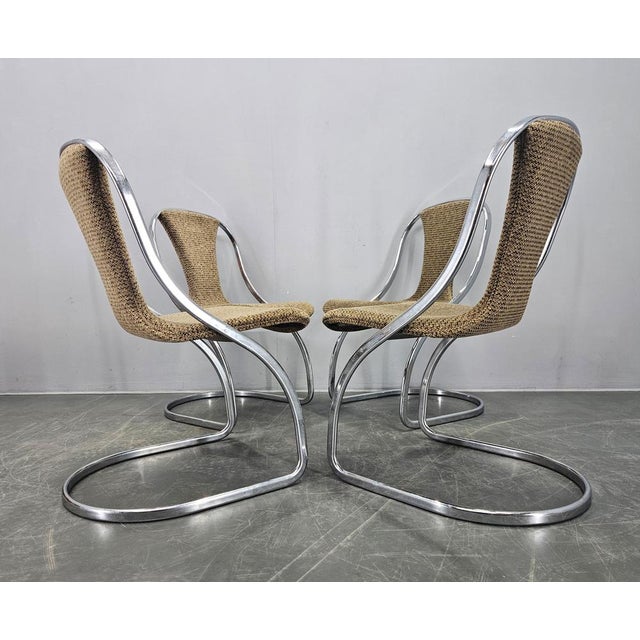 Mid-Century Dining Chairs in the style of Gastone Rinaldi, Italy, 1970s, Set of 4 For Sale - Image 11 of 16