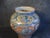 Graceful form and beautifully hand decorated. Measures 12 1/2" x 9" x 9". Typical condition for Talavera of this period.