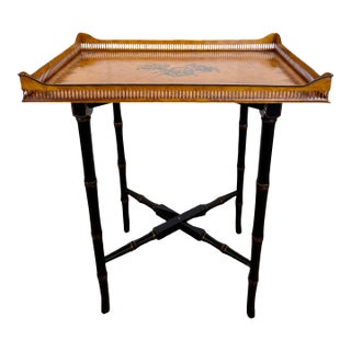 1980's Regency Style Italian Butler's Table For Sale