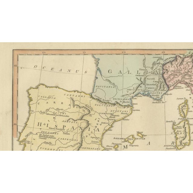 Gold Hannibal's Campaign Map from Wilkinson, London, 1817 For Sale - Image 8 of 10