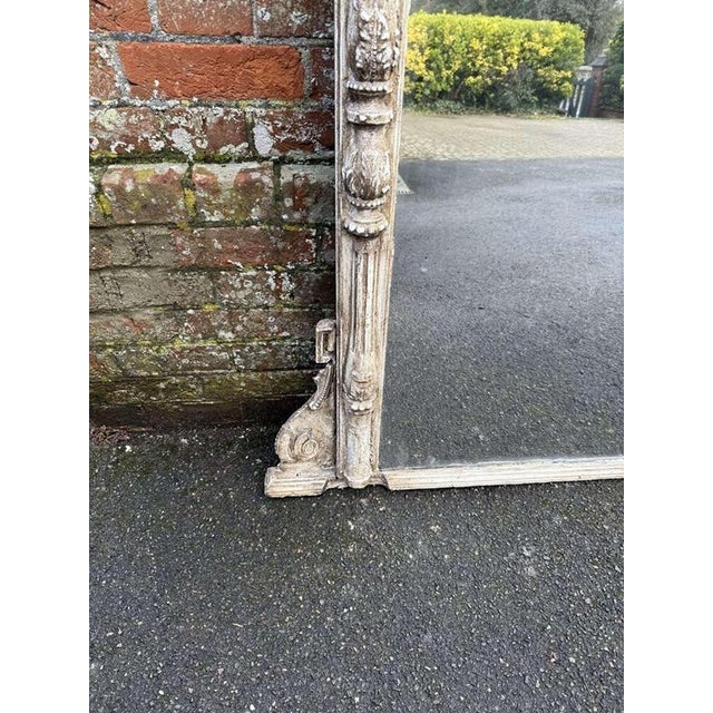 Large 19th Century English Painted Column Mirror For Sale - Image 3 of 8