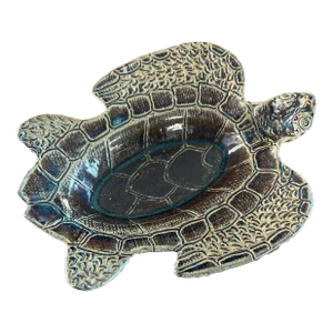 Art Pottery Sea Turtle Bowl