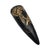 Contemporary Art Deco Tokanabe Style Wall Pocket Vase Black Gilt Bird Floral Decor 9.5" Japan For Sale - Image 3 of 9