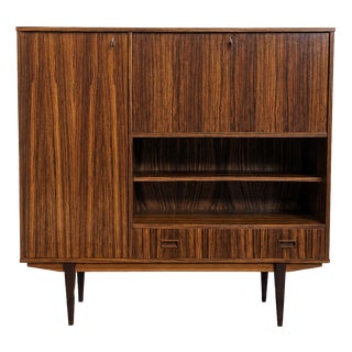 Mid-Century Highboard with Bar and Writing Desk, 1960s For Sale