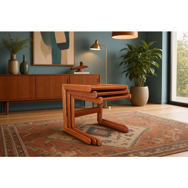 Nesting Tables from Salin Nyborg, Danemark, 1960s, Set of 3 For Sale - Image 11 of 13