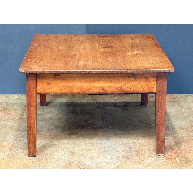 French Rectangular Low or Coffee Table of Cherry For Sale - Image 4 of 8