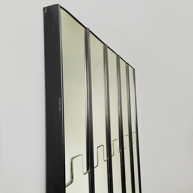 Italian Modern Gronda Mirror Wall Hangers attributed to Luciano Bertoncini for Elco, 1970s, Set of 5 For Sale - Image 4 of 18