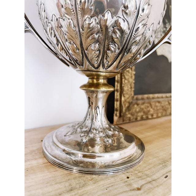 Silver 1898 Silver Plated English Football Trophy For Sale - Image 8 of 9