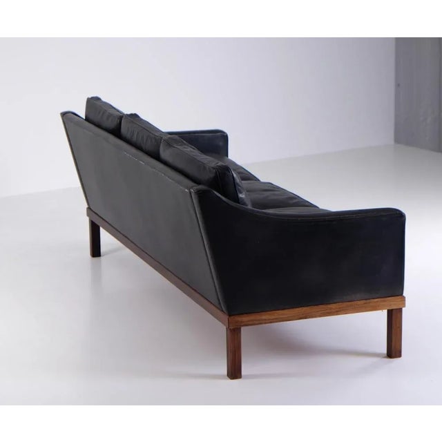 Animal Skin Sofa Model President attributed to Ib Kofod-Larsen, 1960s For Sale - Image 7 of 11