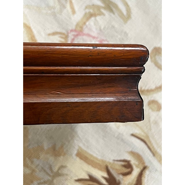 Wood Antique Mahogany Shadow Box Frame With Mirror For Sale - Image 7 of 9