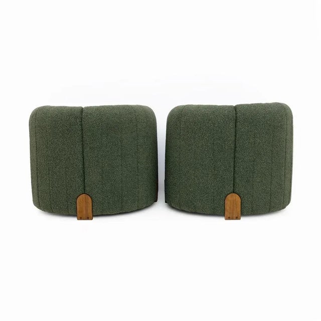 Italian Bouclè Armchairs, 2000s, Set of 2 For Sale - Image 6 of 12