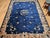 Vintage Room Size Chinese Art Deco Rug, Hand-Knotted Navy Blue, Taupe, 9' x 12' For Sale - Image 10 of 18