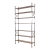 Maison Jansen Style Steel Bronze Neoclassical Bookcase Étagère For Sale