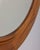 Mid-Century Modern Vintage Italian Round Wall Mirror in Walnut, 1970s For Sale - Image 3 of 10