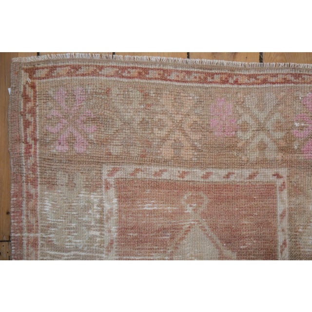 Turkish Vintage Distressed Oushak Rug - 2'3" X 3'8" For Sale - Image 3 of 9