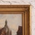 Traditional 1930s Flemish Cathedral Oil Painting on Canvas in Giltwood Frame For Sale - Image 3 of 4
