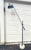 Italian postmodern chrome and terrazzo stone floor lamp. Corded and works perfectly.