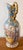 Paint Vintage Satsuma Vase Pitcher With Gold Handle – 20th Century Chinoiserie, Hand-Painted For Sale - Image 7 of 17