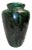 1920s Zanesville Tobacco Leaf Multi-Toned Green Glaze #102 Vase For Sale