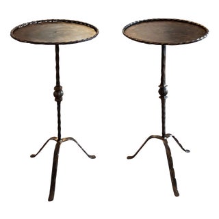 Vintage Decorative Martini Tables, 1980s, Set of 2 For Sale