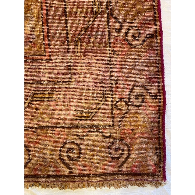 Traditional 19th Century Triple Medallion Style Samarkand Rug For Sale - Image 3 of 9