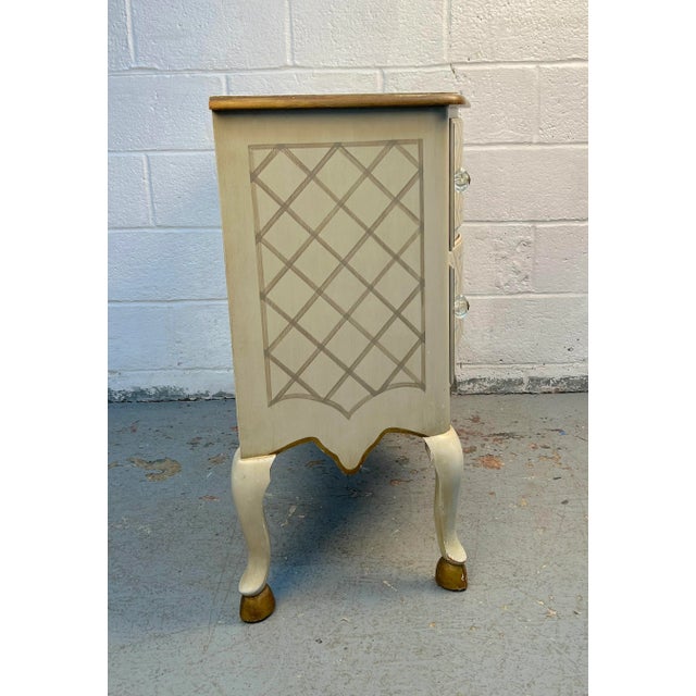 Antique Style Hand Painted Floral Rococo Dresser For Sale - Image 12 of 14