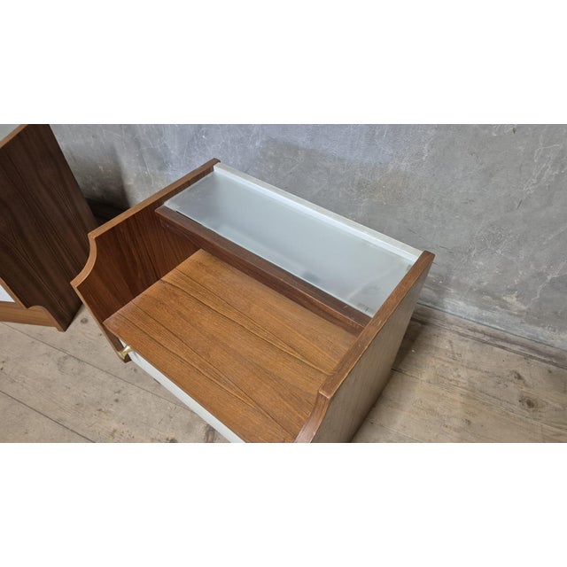 Vintage Bedside Tables, Czechoslovakia, 1940s, Set of 2 For Sale - Image 9 of 12