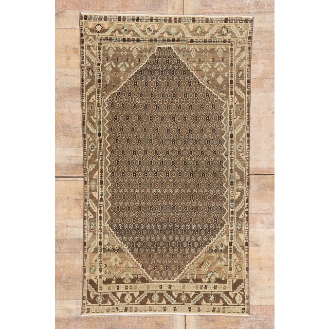 Vintage Persian Malayer Rug, 03'10 X 06'10 For Sale - Image 10 of 10