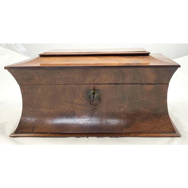 Early 19th Century Mahogany Tea Caddy For Sale - Image 4 of 10