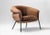 Gray Fabric Upholstered and Iron Grasso Lounge Chair by Stephen Burks for BD, 2018 For Sale - Image 8 of 18