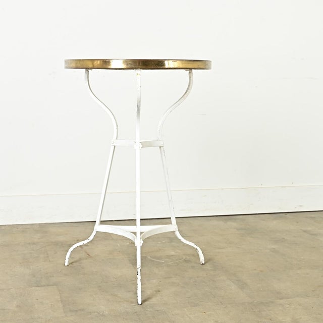 Metal French 19th Century Marble & Iron Bistro Table For Sale - Image 7 of 12